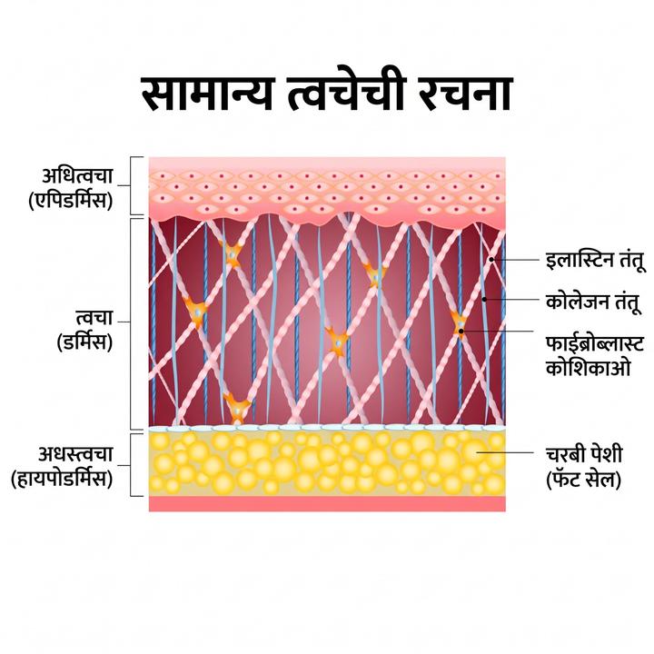 त्वचेच्या दुरुस्तीमध्ये इलास्टिनची भूमिका