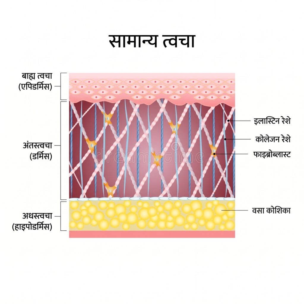 त्वचा की मरम्मत में इलास्टिन की भूमिका